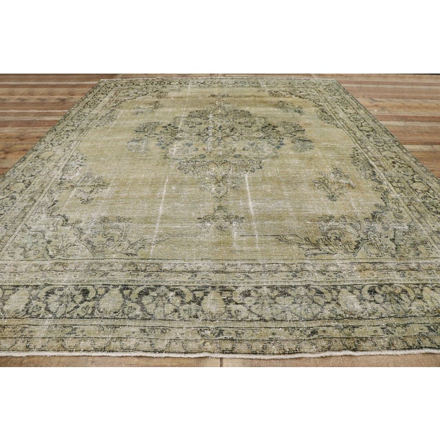 Antique Persian Mahal Rug 09'06 X 12'04 For Sale - Image 10 of 17