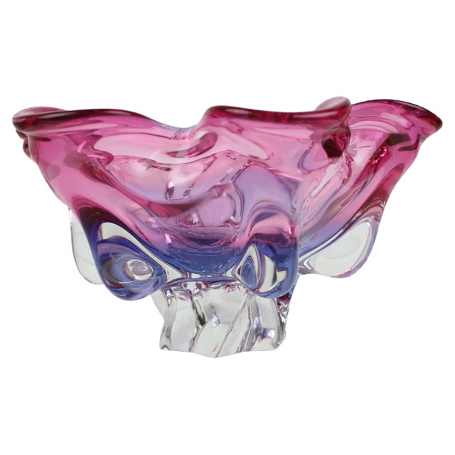 Mid-Century Glass Bowl by Josef Hospodka, 1960s For Sale