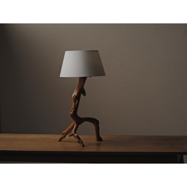 Provençal Tripod Table Lamp in Olive Wood, 1970s For Sale - Image 12 of 12