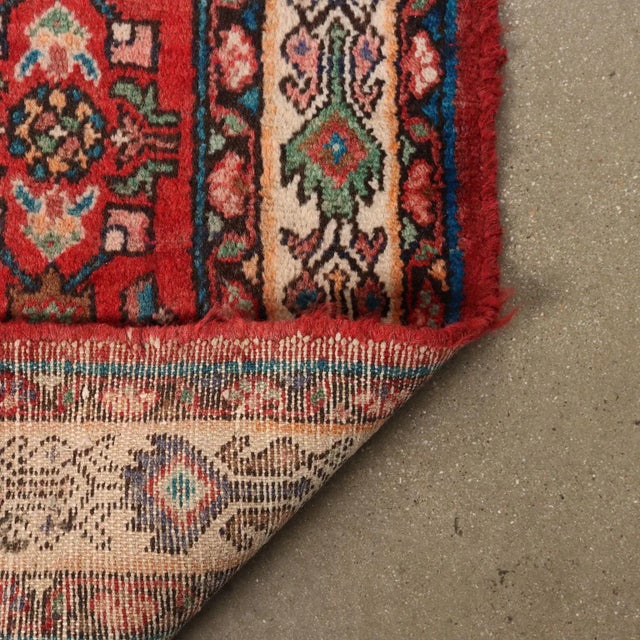 Textile Antique Malayer Rug in Cotton and Wool For Sale - Image 7 of 11