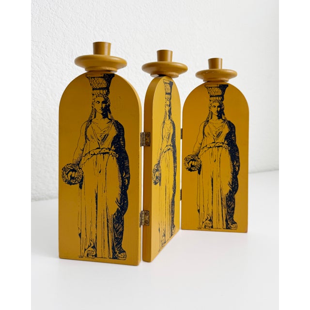 1950s 1950s Fornasetti Style Folding Candle Holder For Sale - Image 5 of 13