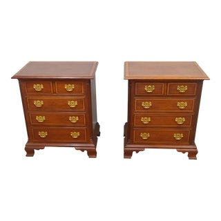 Stickley Mahogany Nightstands a Pair For Sale