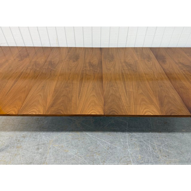 Wood Mid-Century Modern Drexel Declaration Walnut Dining Table For Sale - Image 7 of 10