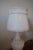 Antique Alabaster Table Lamp with Alabaster Shade For Sale - Image 3 of 6