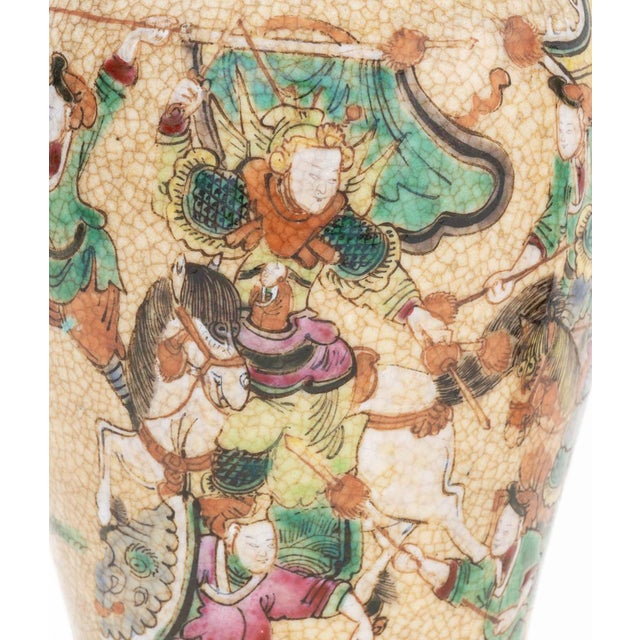 Chinese Chinese Nankin Porcelain Vases, Pair For Sale - Image 3 of 12