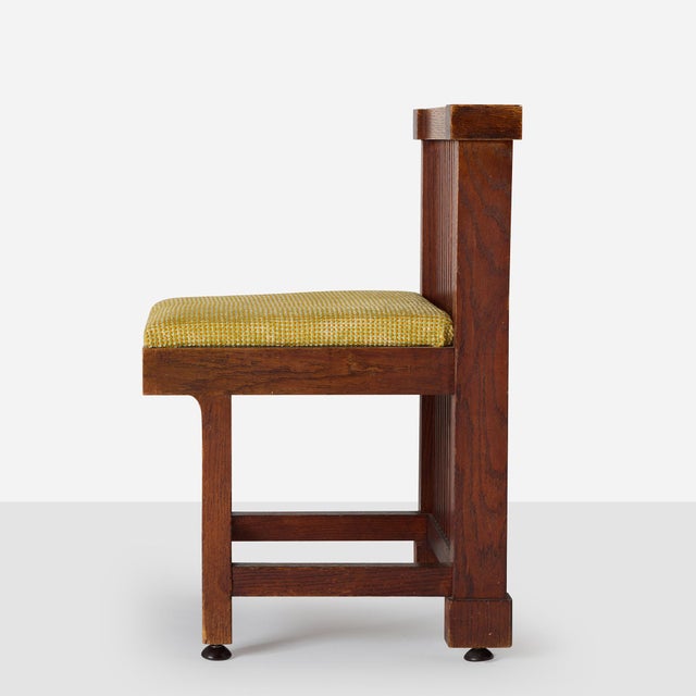 Description Spindle Side Chair for the Lawrence Memorial Library Attributed to Frank Lloyd Wright USA, c. 1905 Side chair...