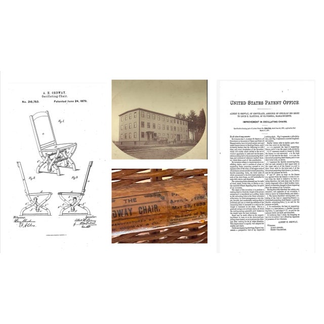 A Pair of American Antique Woven Wicker Rocking Chairs For Sale - Image 11 of 12