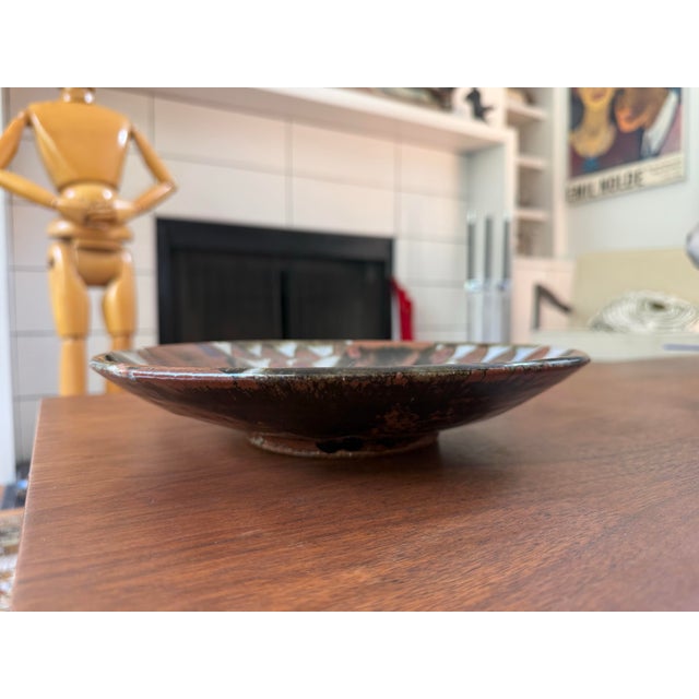 Robert Sperry Mid 20th C. Robert Sperry Studio Pottery Shallow Bowl For Sale - Image 4 of 8