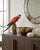 Vintage Italian Hand-Painted Ceramic Scarlet Macaw Parrot Sculpture For Sale - Image 11 of 12