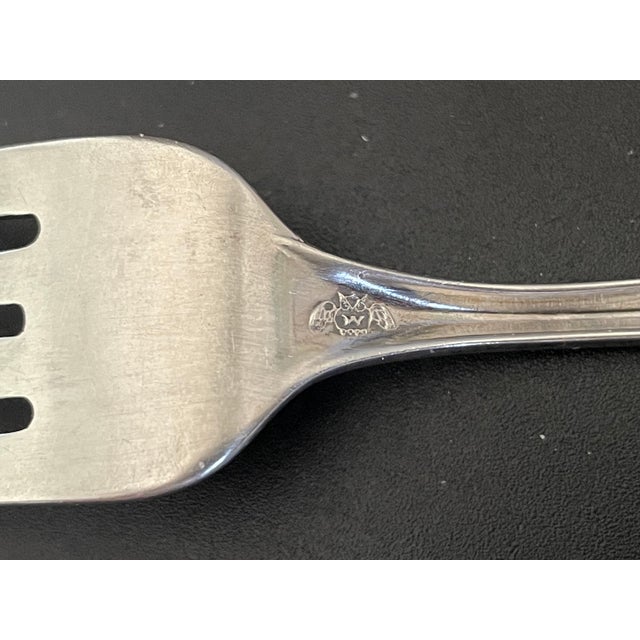 Early 20th Century Weidlich Silver Sterling Baby Fork - Rabbit With Cane For Sale - Image 5 of 8