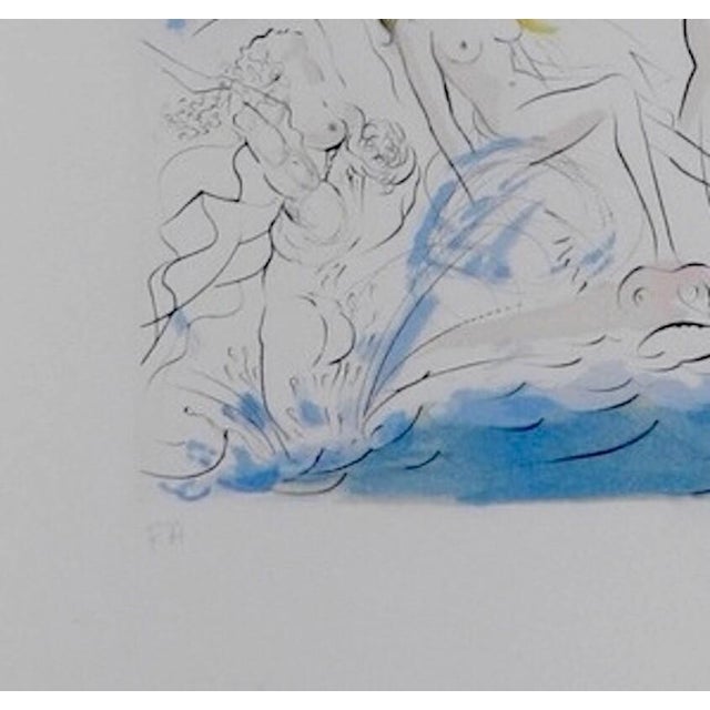 1970s Share Dali Hommage a Albrecht Durer Triomphe Venus H/S Etching Dali Archives Certified For Sale - Image 4 of 5