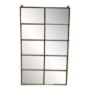 1960s Heavy Metal Frame Mirror