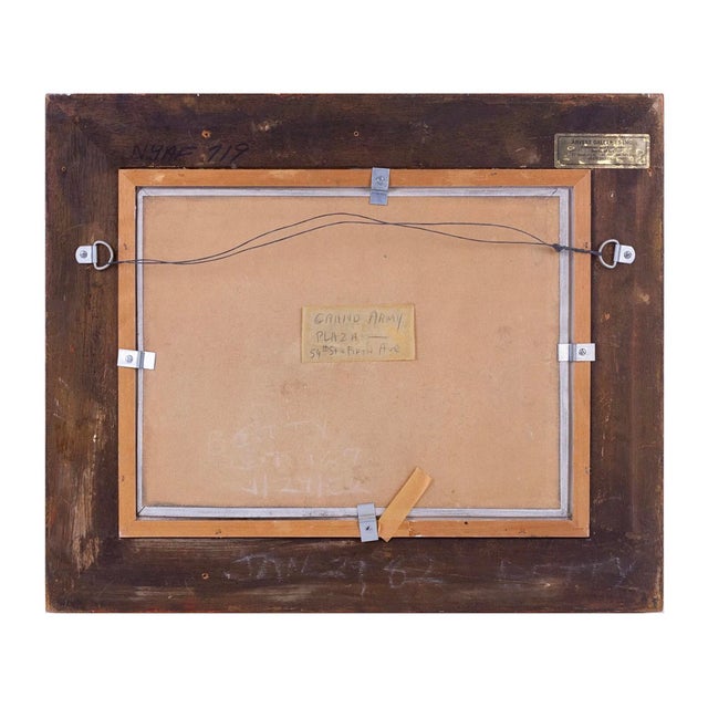 American Johann Berthelsen Winter Manhattan Snow Scene, Framed For Sale - Image 3 of 4