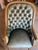 French Provincial Pair of Hancock & Moore Classic Tufted Leather Bergere Chairs For Sale - Image 3 of 11