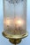 Italian 1950s Brass Lantern With Acid Etched Blown Glass Shade For Sale - Image 4 of 12