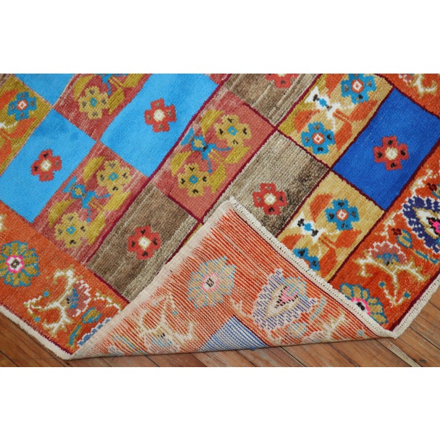 Industrial Mid-20th Century Zabihi Collection Funky Turkish Anatolian Rugs - A Pair - 3'2" x 5'9" For Sale - Image 3 of 12