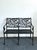 Metal Vintage Wrought Iron Ivy Bench For Sale - Image 7 of 12