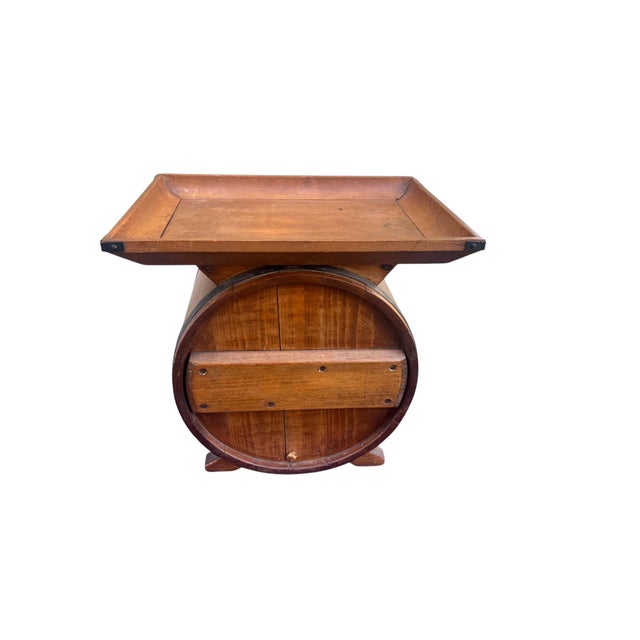 Antique Primitive Butter Churn Side Table For Sale - Image 13 of 16