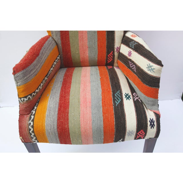 Kilim Upholstery Armchair Chairish