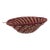 Early 20th Century Coiled Woven Red Basket Uganda For Sale