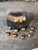 This beautiful, custom-crafted set is an occult divination and astrological dice set paired with a matching hand-painted...