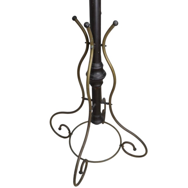 Vintage Brass Coat Tree Rack For Sale In New York - Image 6 of 12