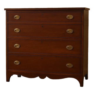 Late 18th Century Federal Period Mahogany Chest of Drawers For Sale