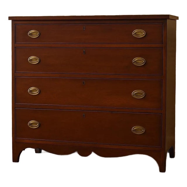 Late 18th Century Federal Period Mahogany Chest of Drawers For Sale