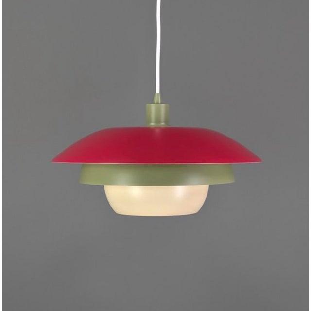 Vintage Danish Pendant Lamp in Metal, 1970s For Sale - Image 11 of 11