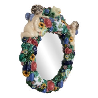 Model Number 287 Mirror from Michael Powolny, 1890s For Sale