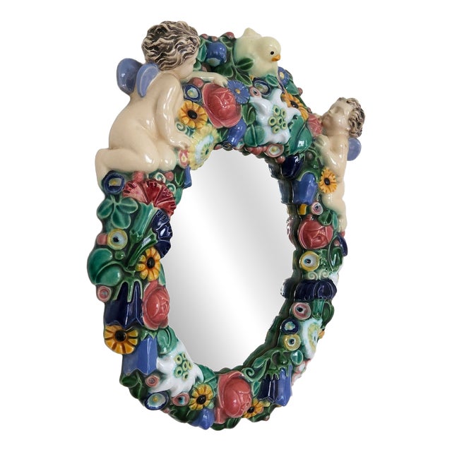 Model Number 287 Mirror from Michael Powolny, 1890s For Sale