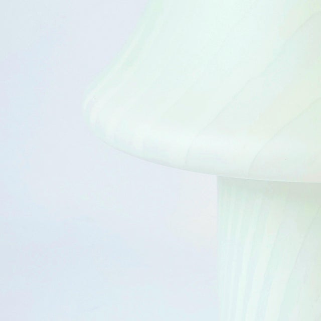 Mid-Century Modern Pair of Mid Century Striped Mushroom Table/Bedside Lamps From Peill & Putzler, Germany, 1970s For Sale - Image 3 of 8