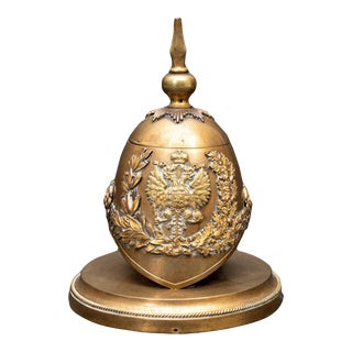 Grand Tour Imperial Austrian Helmet Inkwell For Sale