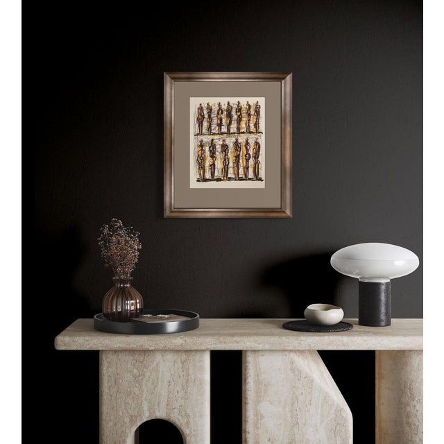 Printmaking Materials Henri Moore Lithograph Limited Edition ~Reclining Figures Study ~ Rare Find For Sale - Image 7 of 7