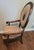 French 6 Louis XVI Oval Medallion Back Dining Room Chairs For Sale - Image 3 of 4