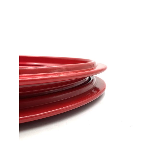 Red Centerpiece / Tray by Gianfranco Frattini, Italy, 1970s For Sale - Image 11 of 17