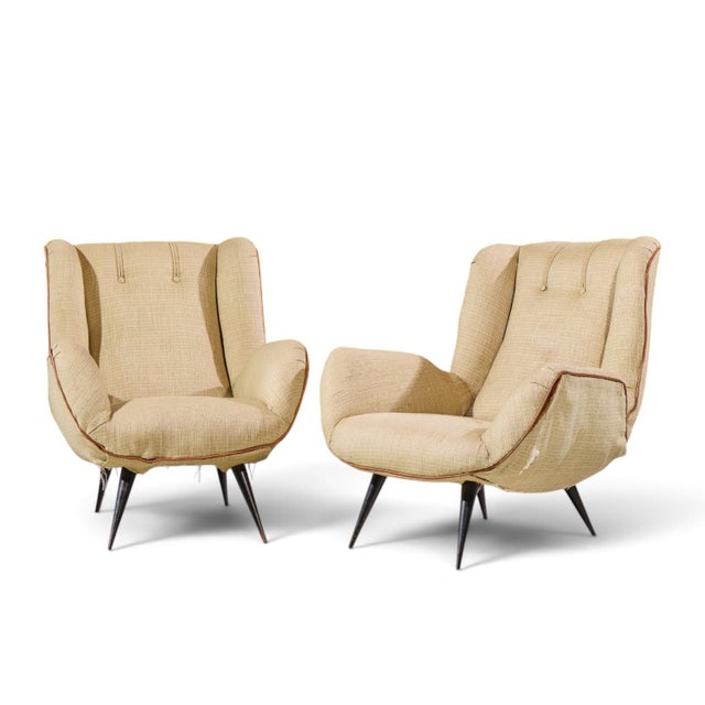 Mid-Century Modern Carlo Hauner Mid Century Brazilian Lounge Chairs - Pair For Sale - Image 3 of 12
