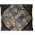 Vintage Artisan Silk Tie Accent Pillow For Sale - Image 4 of 12
