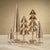 Contemporary Crimbo 15.75" Gold Sparkle Layered Cone LED Trees, Set of 2 For Sale - Image 3 of 3