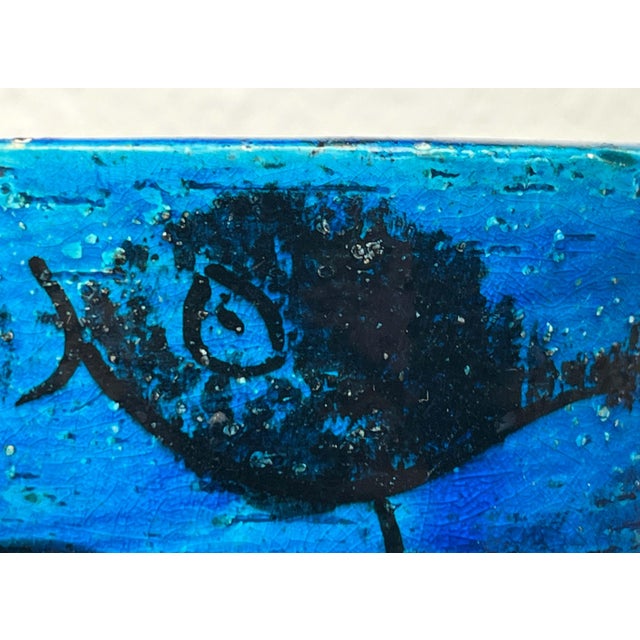 Mid-Century Modern Pesce Fish Studio Pottery Bowl by Aldo Londi for Bitossi, Italy, 1960s For Sale - Image 9 of 17