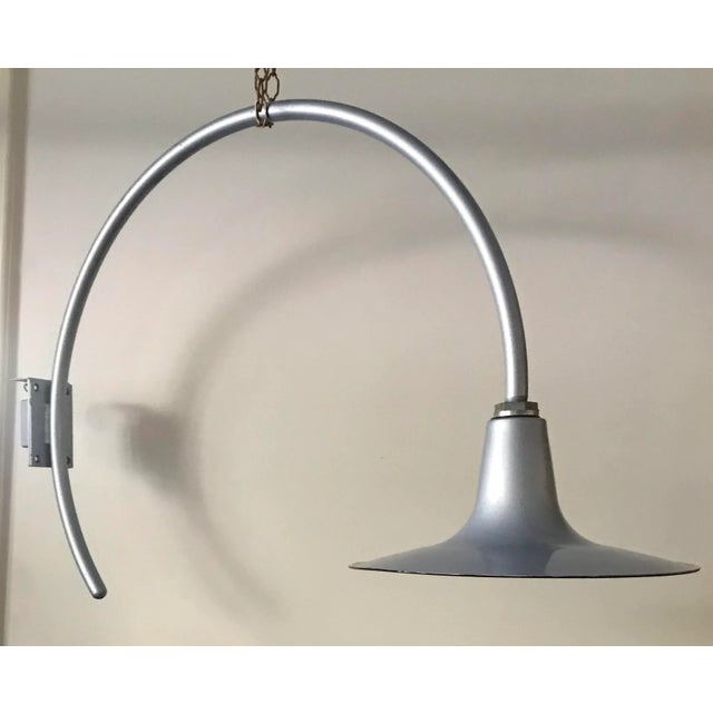 Rustic Vintage Powder Blue Wall Mount Barn Light For Sale - Image 3 of 12