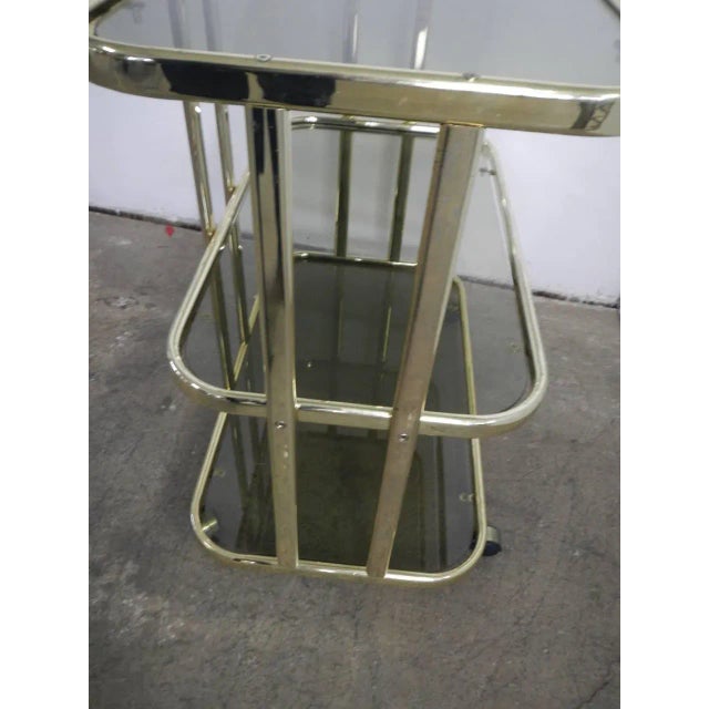 Metal Italian Food Trolley with Glasses, 1970s For Sale - Image 7 of 12