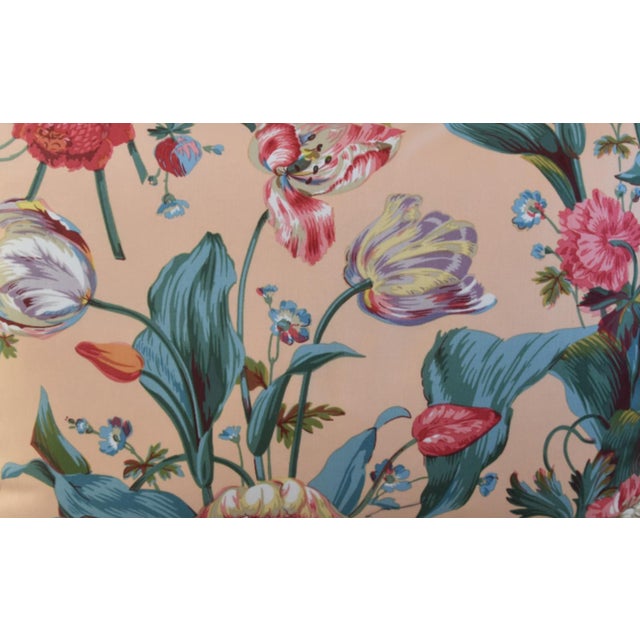 Brunschwig & Fils Designer Brunschwig & Fils Tulip Floral Feather/Down Pillow For Sale - Image 4 of 7