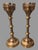 Pair of 19" Antique Gothic Church Altar Brass Gilt Finish Pricket Candlesticks In very nice original condition showing...