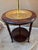 Hollywood Regency Vintage Faux Bamboo Brass Tray Side Table Floor Lamp For Sale - Image 3 of 14