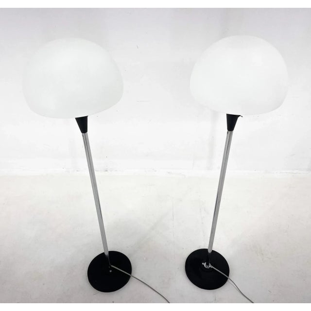 Floor Lamps attributed to Jaroslav Bejvl for Lidokov, 1960s, Set of 2 For Sale - Image 3 of 11