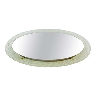 Round Acrylic Illuminated Mirror from Hillebrand Lighting, 1970s For Sale