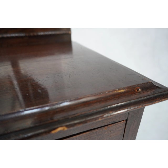 Early 20th Century Wood Dresser With Tri-Fold Mirror For Sale - Image 9 of 14