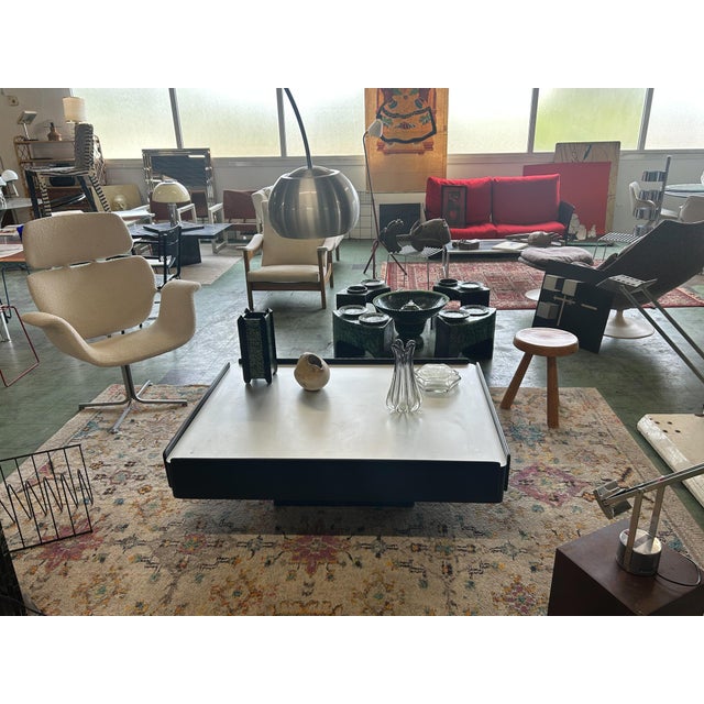 Black Coffee Table attributed to Vico Magistretti for Gavina, 1960 For Sale - Image 3 of 7