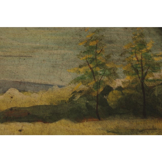 Adam Paint Decorated Demilune Console Hall Table For Sale - Image 11 of 16